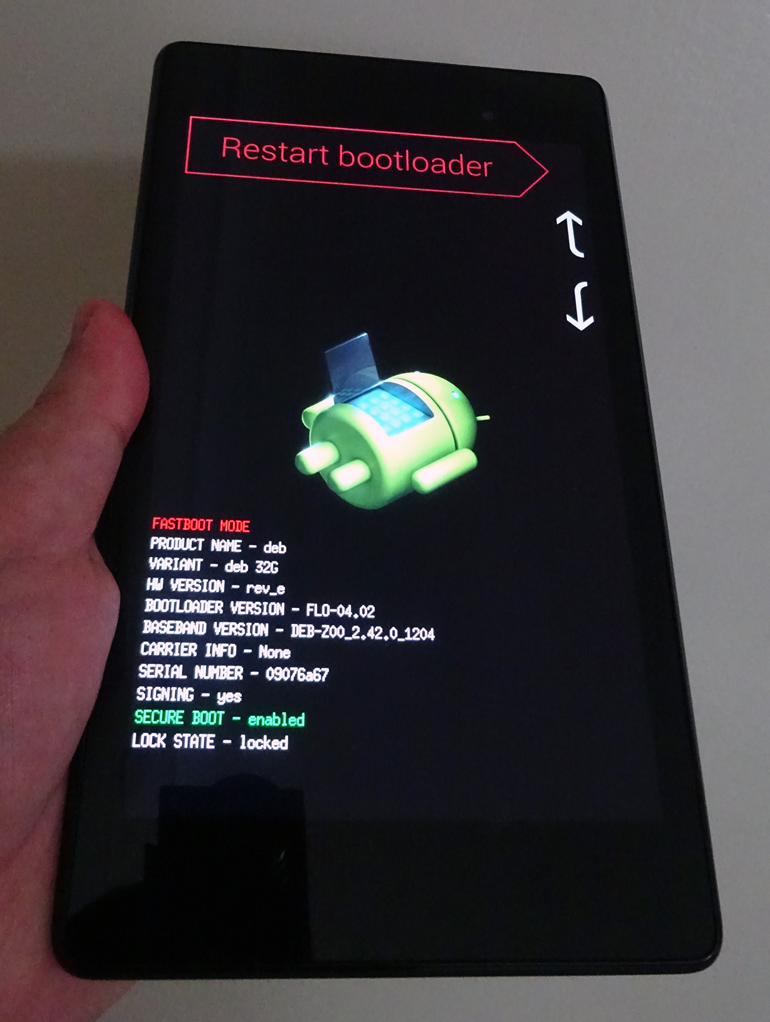 Reboot for android