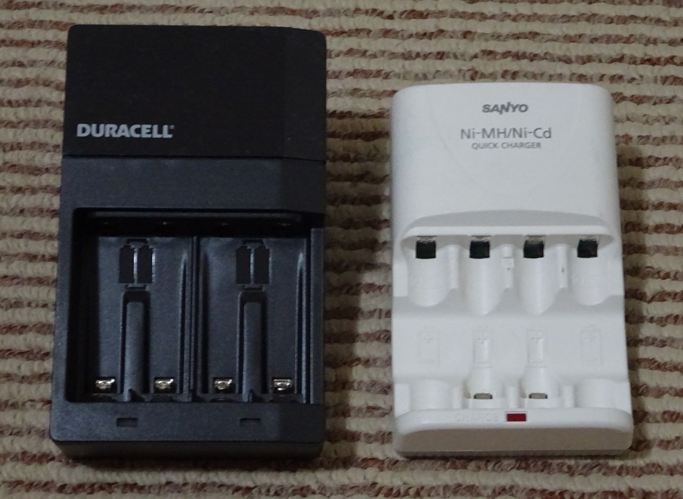 Hissing sound when charging Eneloop batteries using Sanyo charger